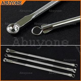 2x Silver Blackhead Comedone Acne Blemish Remover Extractor Tool 