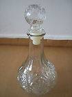 Crystal Wine Decanter Bottle with Stopper 9.5 Tall