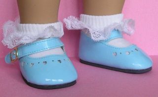 SKY BLUE MJ SHOES DOLL CLOTHES FI18AMERICAN GIRL DOLL