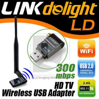   HD TV Wireless Network IEEE 802.11n/g/b Wifi USB LAN Adapter Antenna