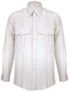   Checkpointe U110 Security Shirt  Polyester  White  Long Sleeve