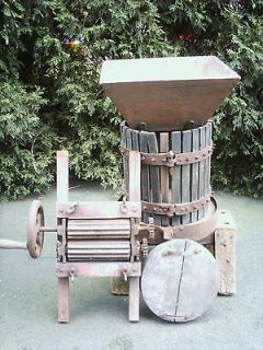 Early Antique Grape Press w/Accessories/Wine Making Bar Decoration