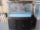   Gallon New Brown/Black Aquarium with Canopy,Cabinet, Lights, & Filter
