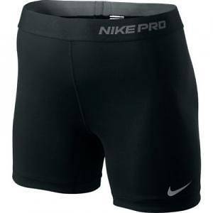New Nike Womens Pro Combat Dri Fit Compression Shorts Black 363934 