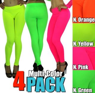 Color Your World With A Beautiful Neon Color Leggings Tregging Pant 