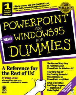 PowerPoint for Windows 95 for Dummies by Doug Lowe 1996, Paperback 
