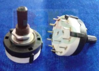 one Pole 12 Position PANEL Wiring ROTARY SWITCH 1p12s