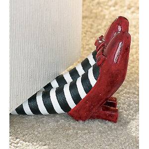   The Wizard of Oz Red Ruby Slippers Doorstop   Wicked Witch Collectible