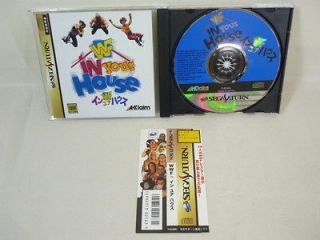 WWF IN YOUR HOUSE with Spin Card Sega Saturn Import JAPAN Video Game 
