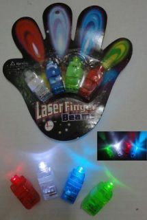 Wholesale Lot of (6) LASER FINGERS 4 PC. SET Finger Lights Beams 6 