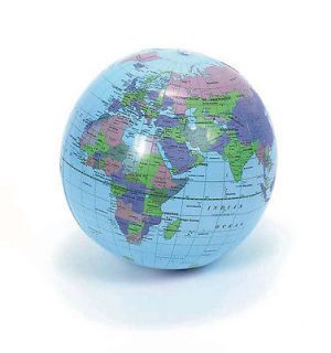 New 16 Globe Inflate Earth World School Teacher Beach Ball Toy Free 