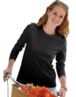 Hanes Womens Long Sleeve T Shirt   style 5580
