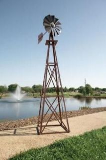 Decorative Farm Style 12 ft Windmill For Garden or Yard Bronze