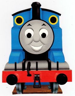   LARGE THOMAS THE TRAIN WALL STICKER GLOSSY BORDER CHARACTER CUT OUT