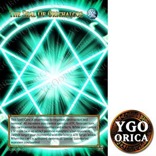 1x The Seal of Orichalcos ♔ YuGiOh Non Holo Spell Card Orica 