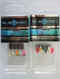 SUBZERO Ice Jigs   5/pk.   Ice Dart & Euro Bug Ice   Assorted 