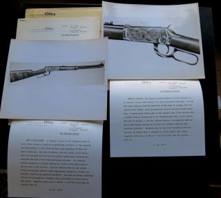 WINCHESTER   OLIN   ANTIQUE MODEL 94 RIFLE NEWS RELEASE w/ 2 GLOSSY 