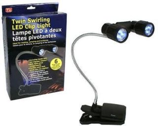 NEW TWIN SWIRLING 360 LED CLIP LIGHT