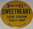 Vintage 4 Pack Sweetheart Soap 1 cent sale