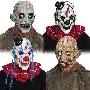 Horror Clown Zombie Mask Assortment