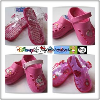 GIRLS BABY SANDALS CLOGS JELLY HELLO KITTY PEPPA PIG BNWT 3 4 5 6 7 8 