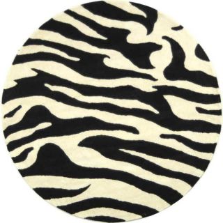 round zebra rug in Area Rugs