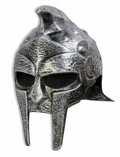 Silver Gladiator Helmet Warrior Knight Armor Plastic Adult Costume 