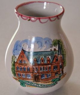 Vintage Ulmer Keramik Small Vase German Flowers Bredstedt Germany 4.5