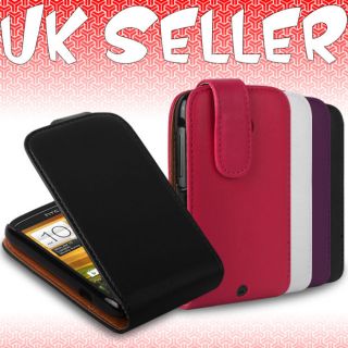   Deluxe Leather Flip Wallet Case Cover Fits HTC Desire C Mobile Phone