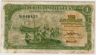 1948 REPUBLICA PORTUGUESA *ANGOLA* 1 ANGOLAR *EX. RARE*
