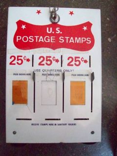VINTAGE US POSTAGE STAMPS VENDING MACHINE 12x8 inches, COOL & RARE 
