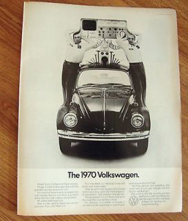 1970 VW Volkswagen Bug Ad The 1970 Volkswagen The Loch Ness Monster