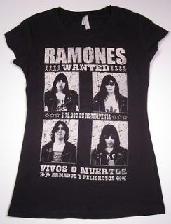 The RAMONES T shirt Womens Juniors Punk Rock Tee SzM