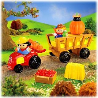   Little People Harvest Hayride Halloween Pumpkin tractor farm barn