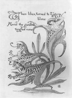 Tigerlillies,W​alter Crane,Floras Feast,Cassell,​1889