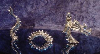 Little Loch Ness Sea Dragon with Crystal Eyes & Mermaid