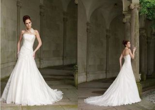 Allure Strapless Wedding Dress/Bridal Gown Size 4 26