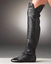 5K Alexander Mcqueen Skull Zippy Black Leather Tall Knee Flat Boots 