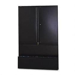 800 Series 2 Drawer Metal Lateral File Cabinet, 42 Wide, Black. Sold 
