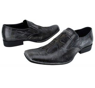 Aldo Kaman 18 Black Soft Leather Dress/Casual Loafers Mens Slip On 