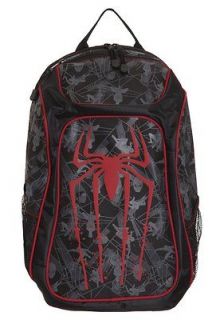 Marvel The Amazing Spiderman Spider Man logo Backpack Book Bag lots of 