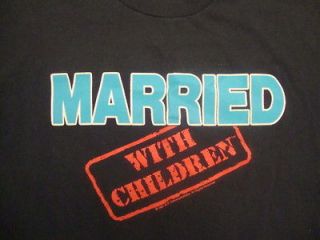   80s 1987 MARRIED WITH CHILDREN al and peg bundy tv show T Shirt L