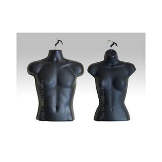   Female (Waist Long) Mannequin Forms Set   Use For S M Sizes   Black