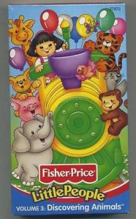 Fisher Price Little People Discovering Animals VHS Video NEW NEVER 