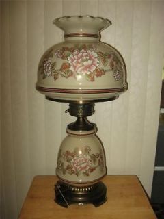 1978 LgQUOIZEL INCGONE WITH THE WIND/HURRICANE LAMP GOLD TRIM PINK 