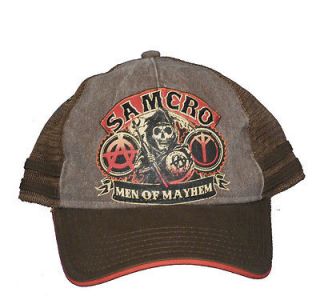 Sons Of Anarchy TV Show Adjustable Brown Baseball Trucker Hat