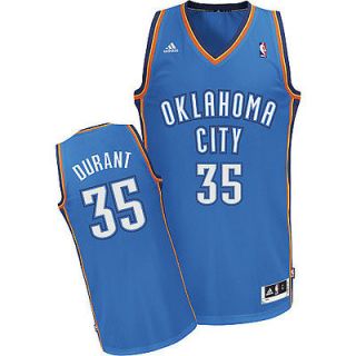   2012 NBA ADIDAS OKC THUNDER REVOLUTION 30 SWINGMAN JERSEY BLUE   L