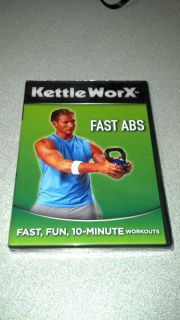 NEW ~ KettleWorx ~ Fast ABS ~ Fast, Fun, 10 Minute Workouts ~ DVD ~