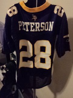 Reebok NFL Minnesota Vikings Adrian Peterson Youth Football Jersey NWT 