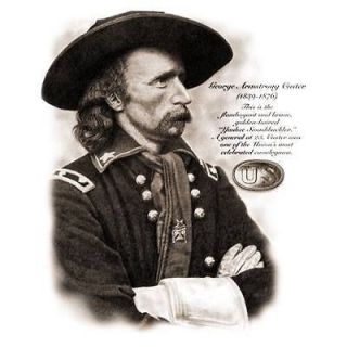 George Armstrong Custer Tshirt Bull Run Battle Civil War US Army 